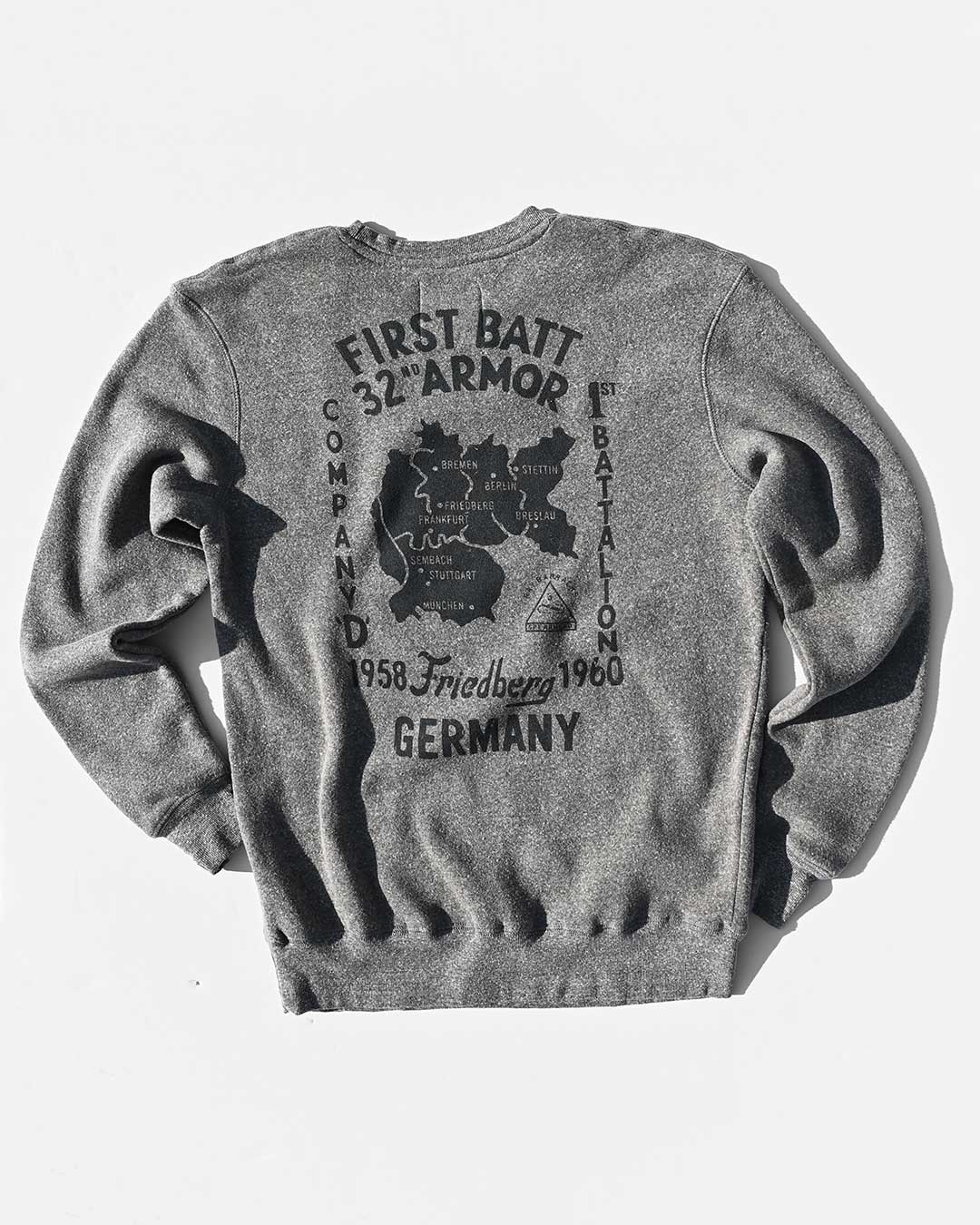 Elvis 1958 Military Grey Sweatshirt - Roots of Fight Canada