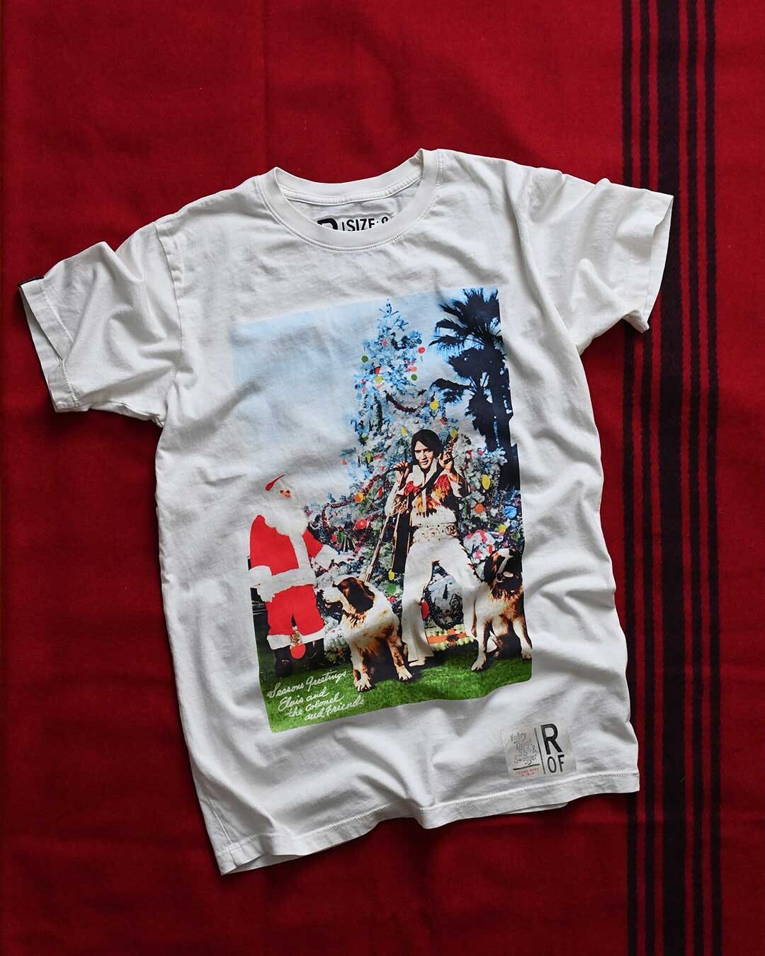 Elvis Presley Holiday White Tee - Roots of Fight Canada