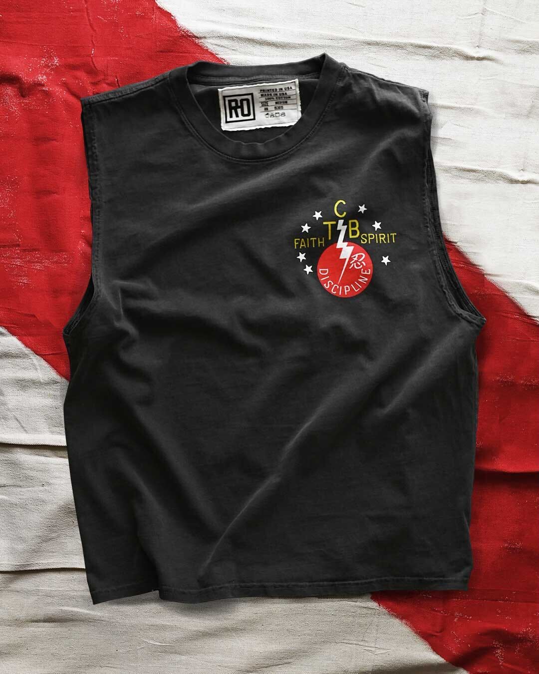 Elvis TCB Black Muscle Tee - Roots of Fight Canada