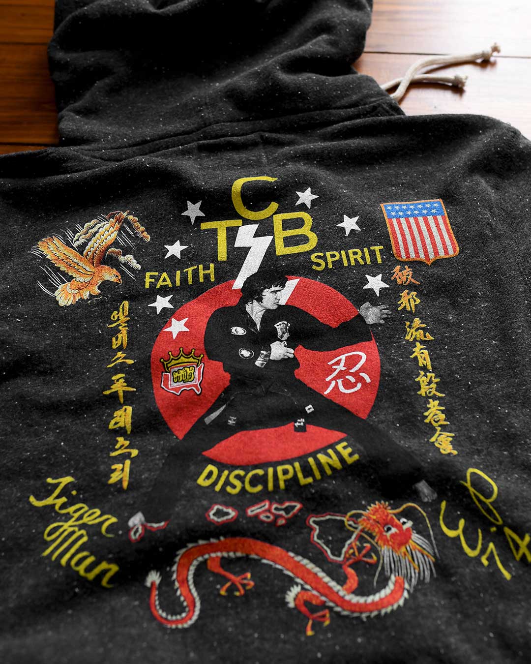 Elvis TCB Black PO Hoody - Roots of Fight Canada
