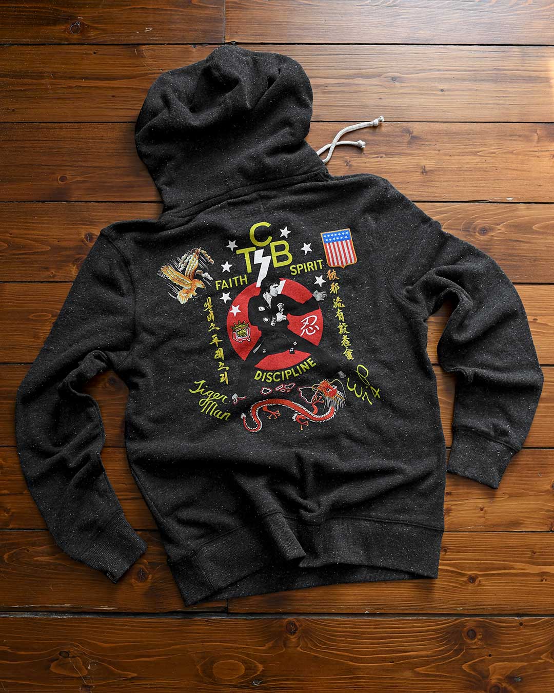 Elvis TCB Black PO Hoody - Roots of Fight Canada