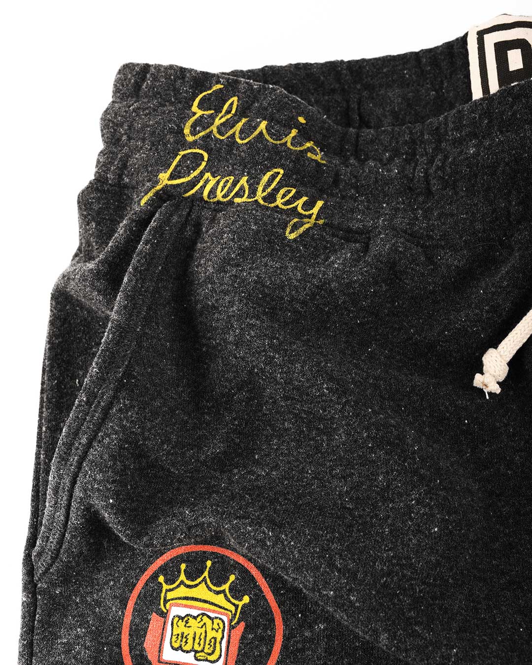Elvis TCB Black Sweatpants - Roots of Fight Canada