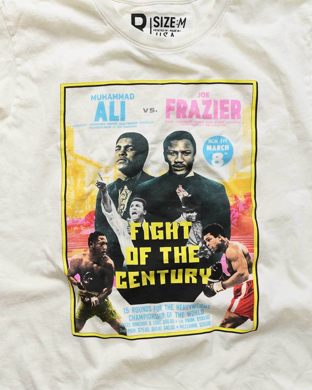 FOTC - Ali/Frazier White Photo Tee - Roots of Fight Canada