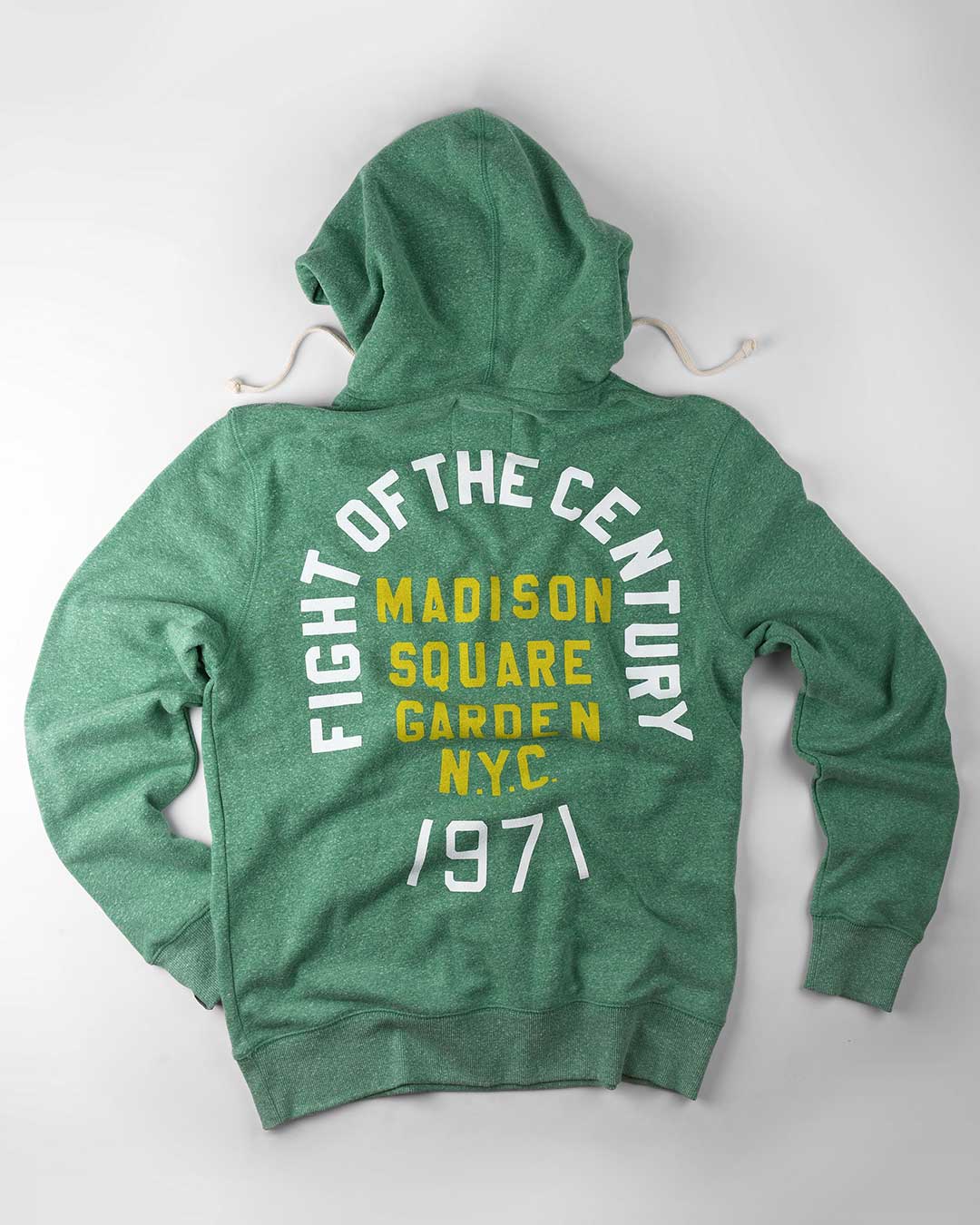 FOTC - Frazier 1971 MSG Green Hoody - Roots of Fight Canada