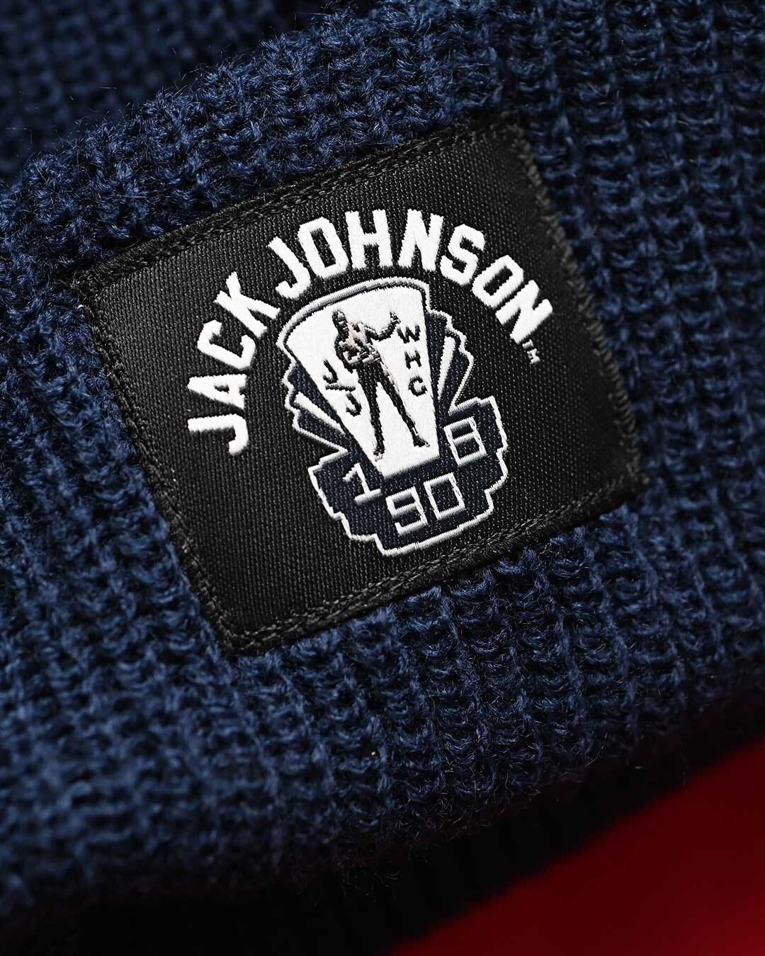 Jack Johnson 1980 Navy Beanie - Roots of Fight Canada