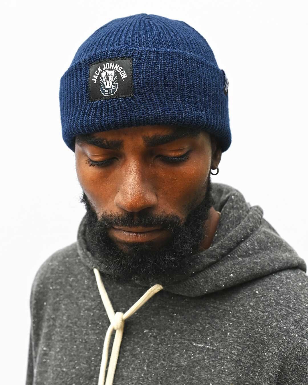 Jack Johnson 1980 Navy Beanie - Roots of Fight Canada