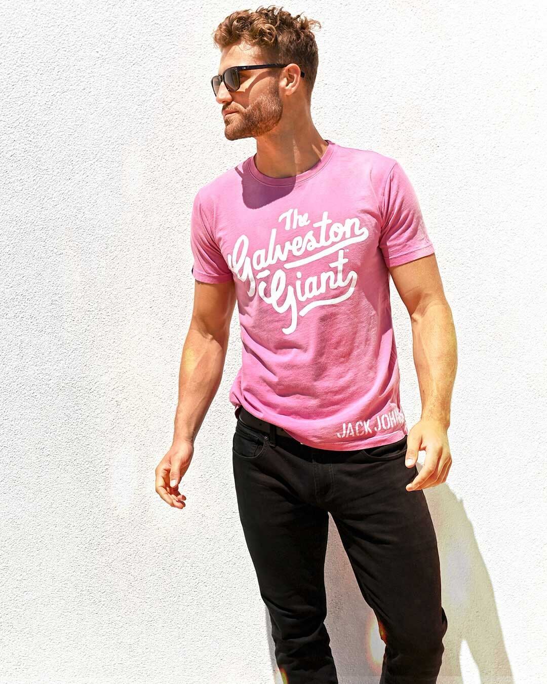 Jack Johnson Galveston Giant Pink Tee - Roots of Fight Canada