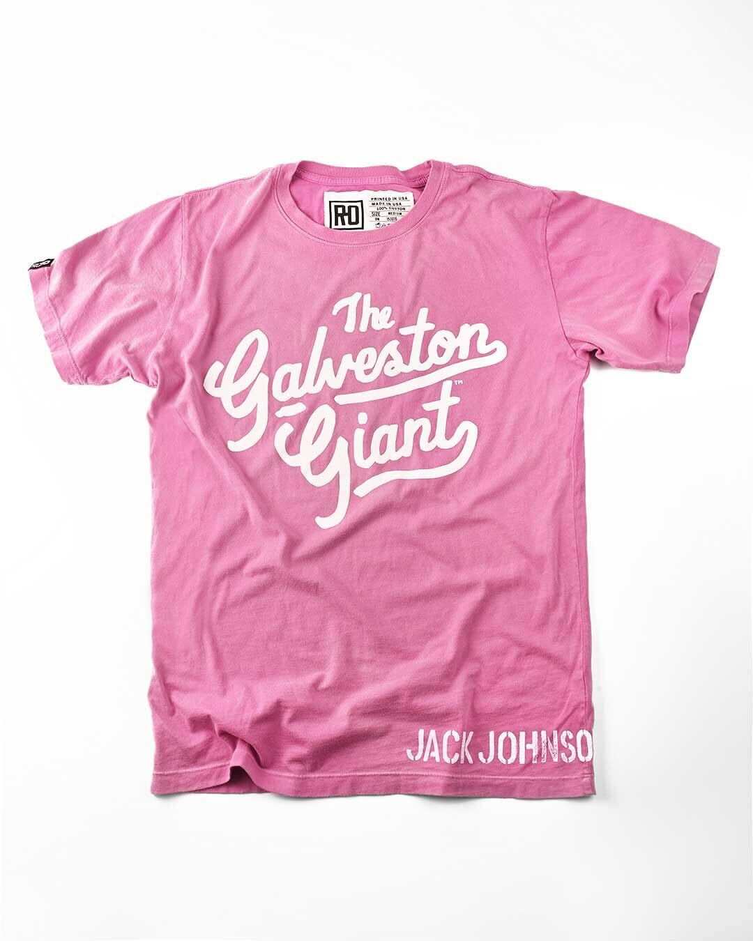 Jack Johnson Galveston Giant Pink Tee - Roots of Fight Canada