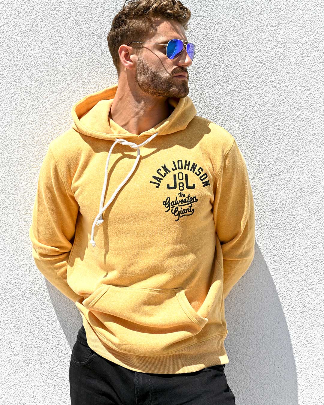 Jack Johnson Gold Pullover Hoody - Roots of Fight Canada