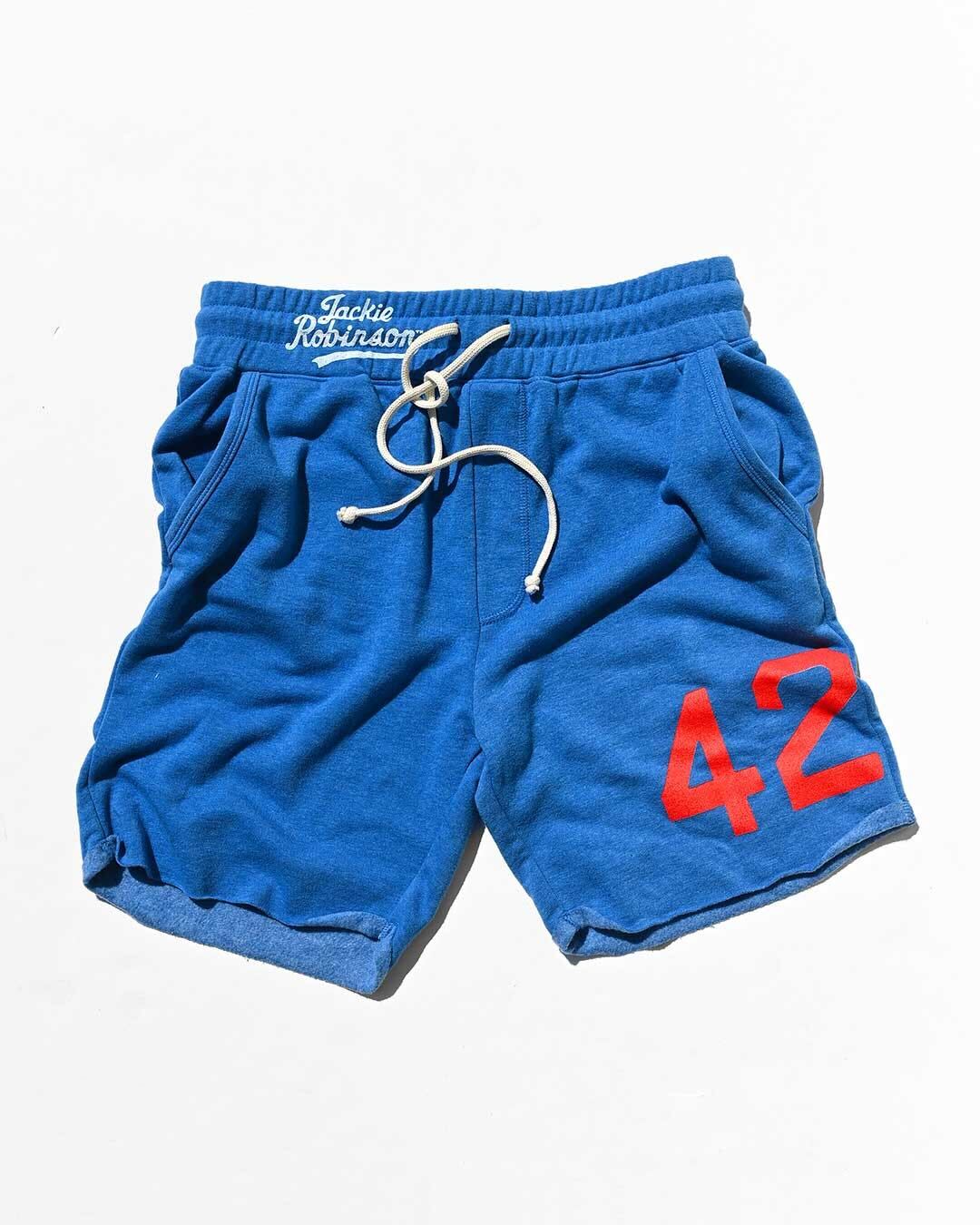 Jackie Robinson #42 Blue Shorts - Roots of Fight Canada