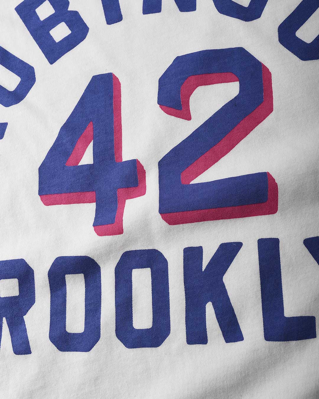 Jackie Robinson #42 Brooklyn White Tee - Roots of Fight International