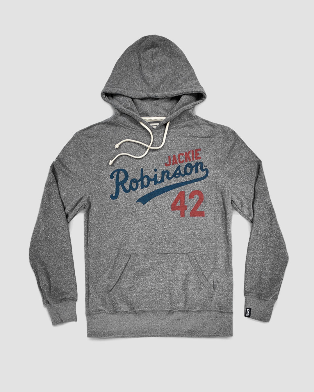 Jackie Robinson #42 Classic Grey PO Hoody - Roots of Fight