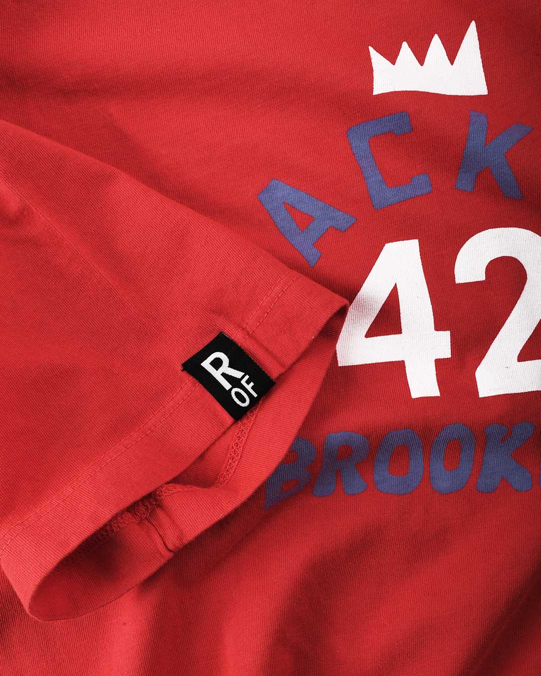 Jackie Robinson #42 Crown Red Tee - Roots of Fight Canada