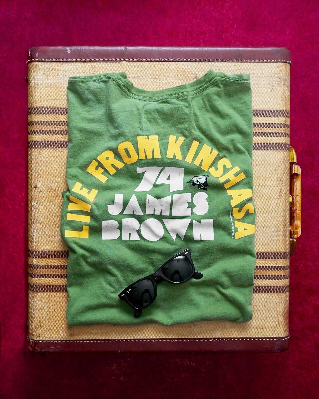 James Brown Zaire Green Tee Roots of Fight Canada