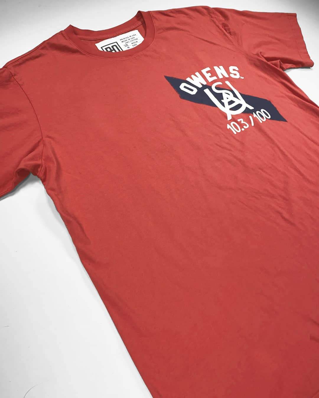 Jesse Owens Ground Breakers Red Tee - Roots of Inc dba Roots of Fight