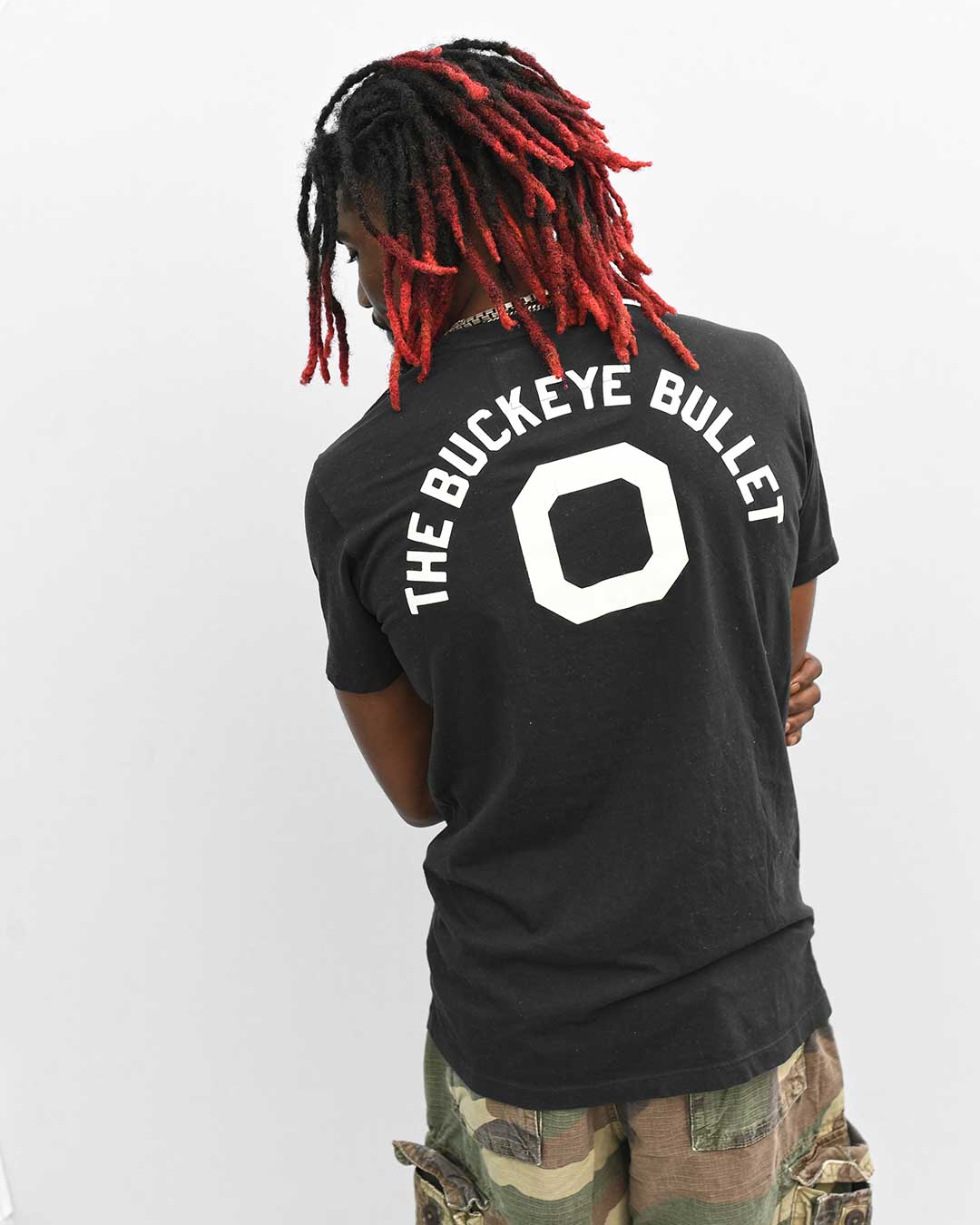 Jesse Owens The Buckeye Bullet Black Tee - Roots of Fight Canada
