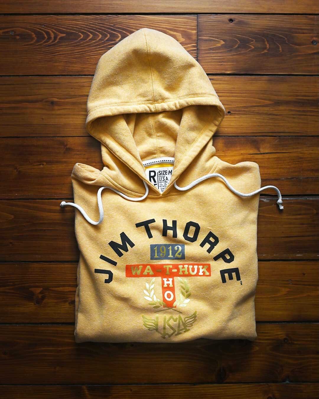 Jim Thorpe 1912 Yellow PO Hoody - Roots of Fight Canada