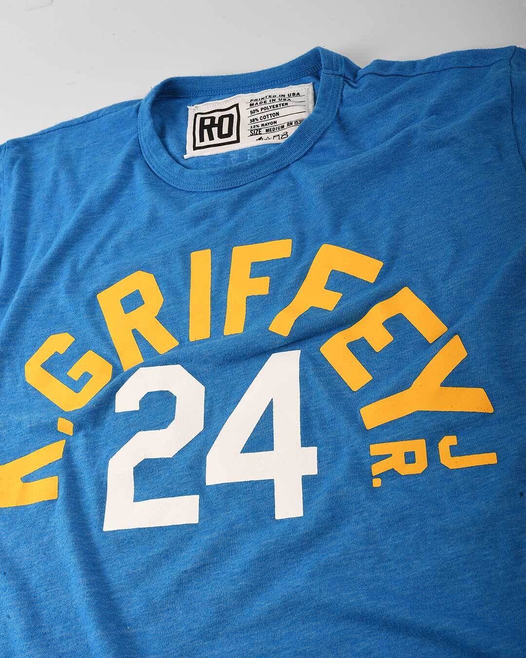 Ken Griffey Jr. &quot;Fun Playing&quot; Quote Blue Tee - Roots of Fight Canada