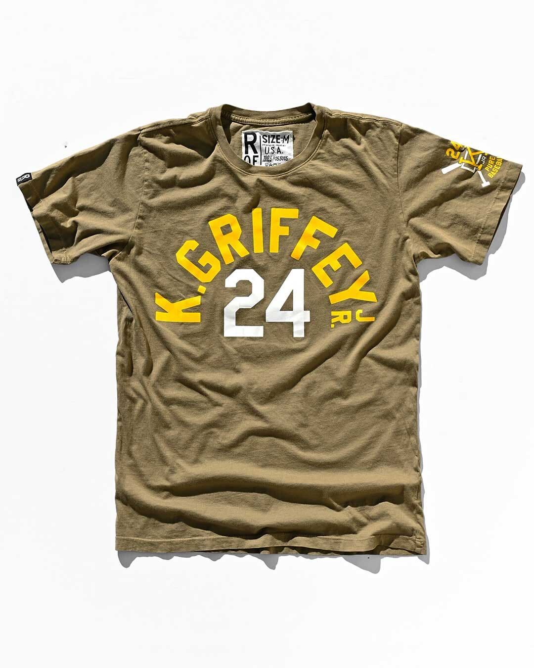 Ken Griffey Jr. &quot;Fun Playing&quot; Quote Olive Tee - Roots of Fight Canada