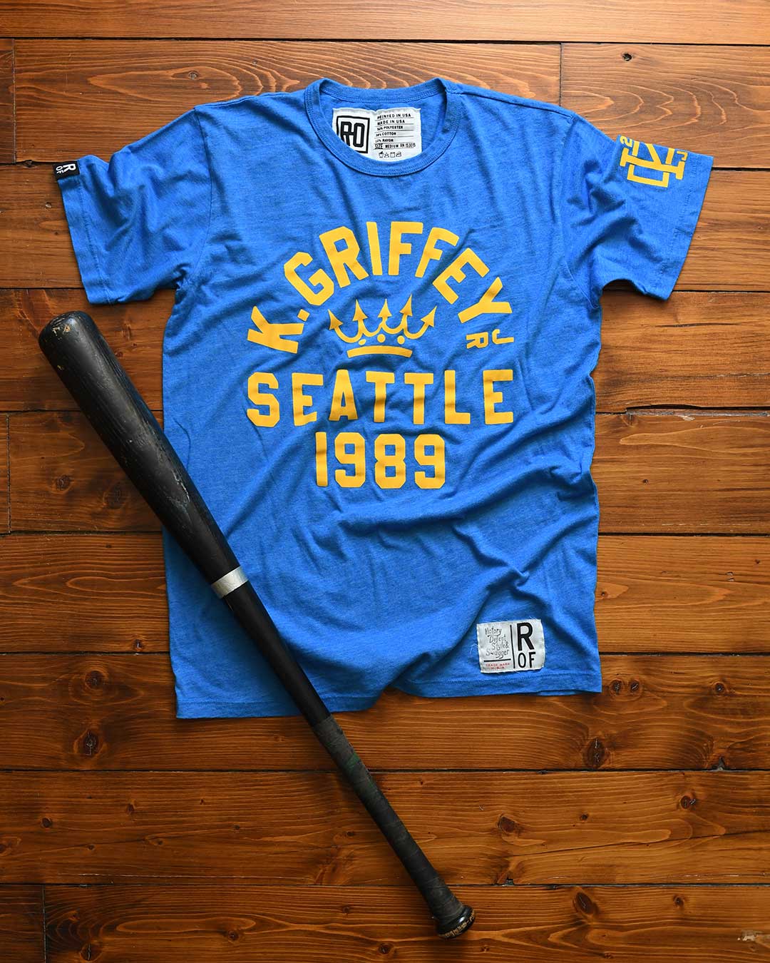 Ken Griffey Jr. Seattle 1989 Blue Tee - Roots of Fight Canada