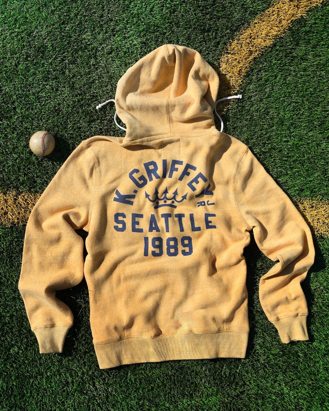 Ken Griffey Jr. Seattle 1989 Yellow Hoody - Roots of Fight Canada