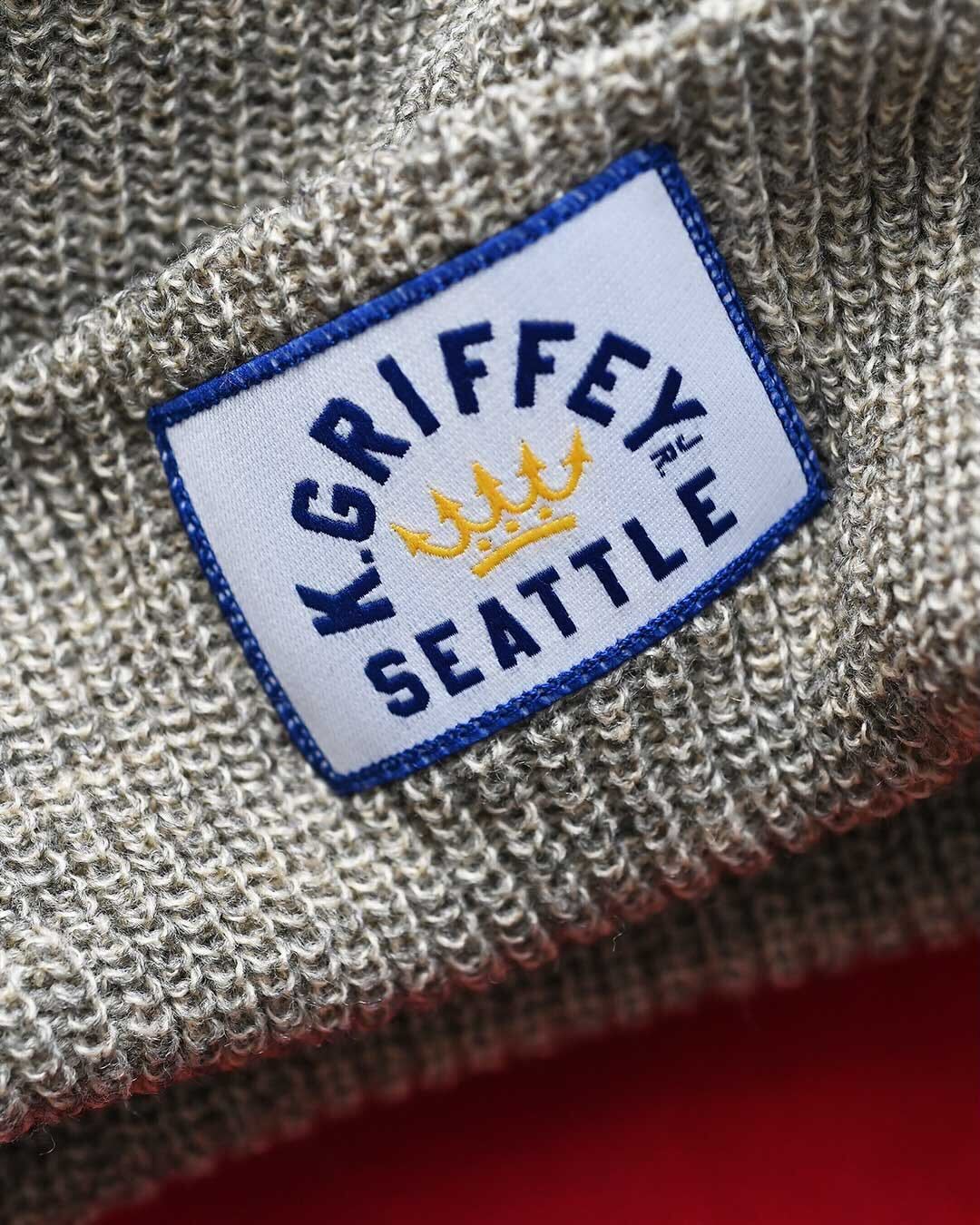 Ken Griffey Jr. Seattle Heather Tan Beanie - Roots of Fight Canada