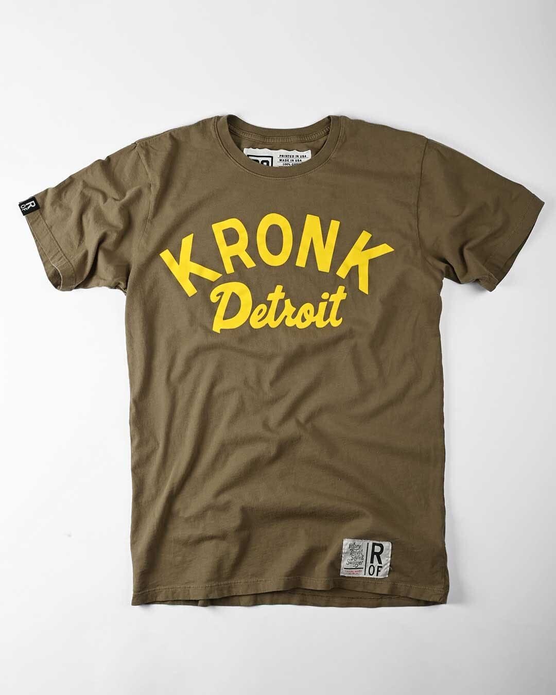 Kronk Detroit Olive Tee - Roots of Fight Canada