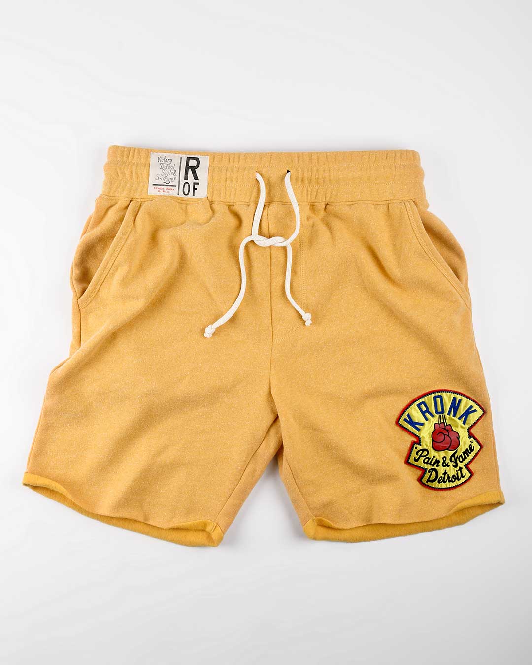 Kronk &#39;Pain &amp; Fame&#39; Yellow Shorts - Roots of Fight Canada