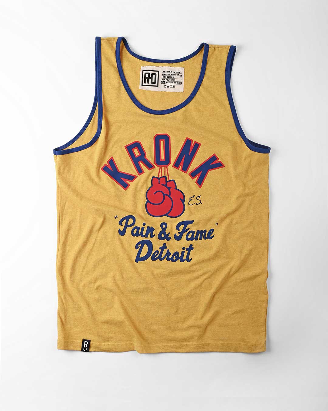 Kronk &#39;Pain &amp; Fame&#39; Yellow Tank - Roots of Fight Canada