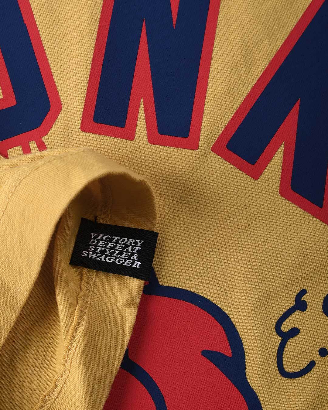 Kronk &#39;Pain &amp; Fame&#39; Yellow Tee - Roots of Fight