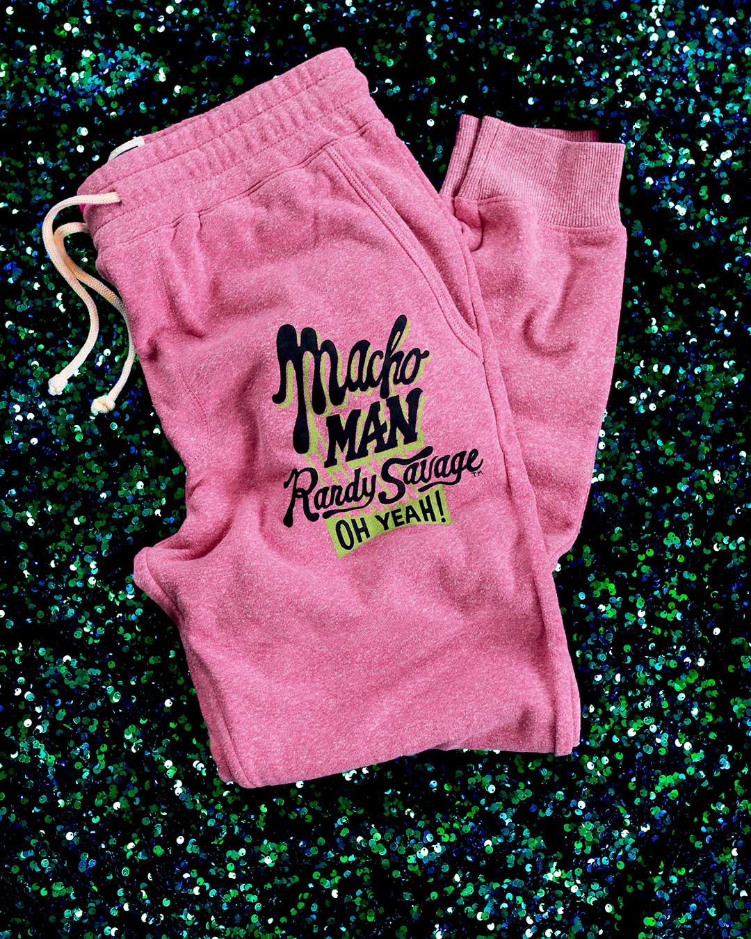 Macho Man Randy Savage Pink Sweatpants - Roots of Fight Canada