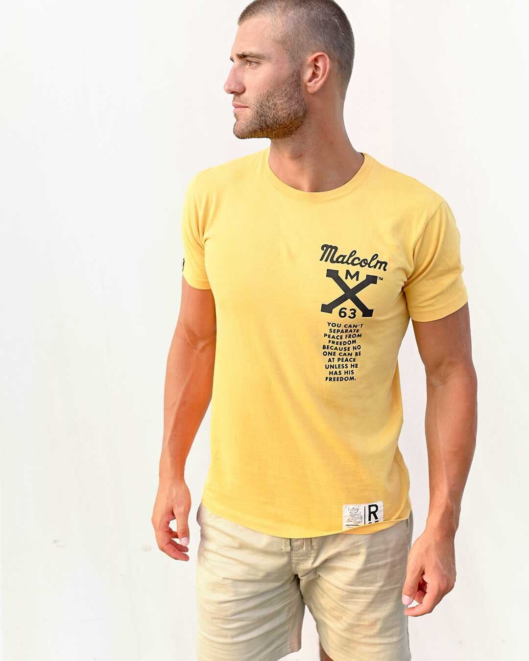 Malcolm X Freedom Gold Tee - Roots of Fight Canada
