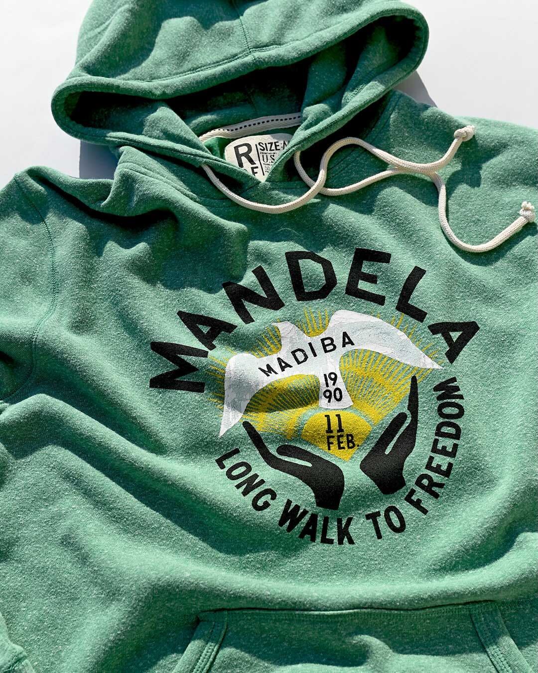 Mandela &#39;Long Walk to Freedom&#39; Green PO Hoody - Roots of Fight Canada