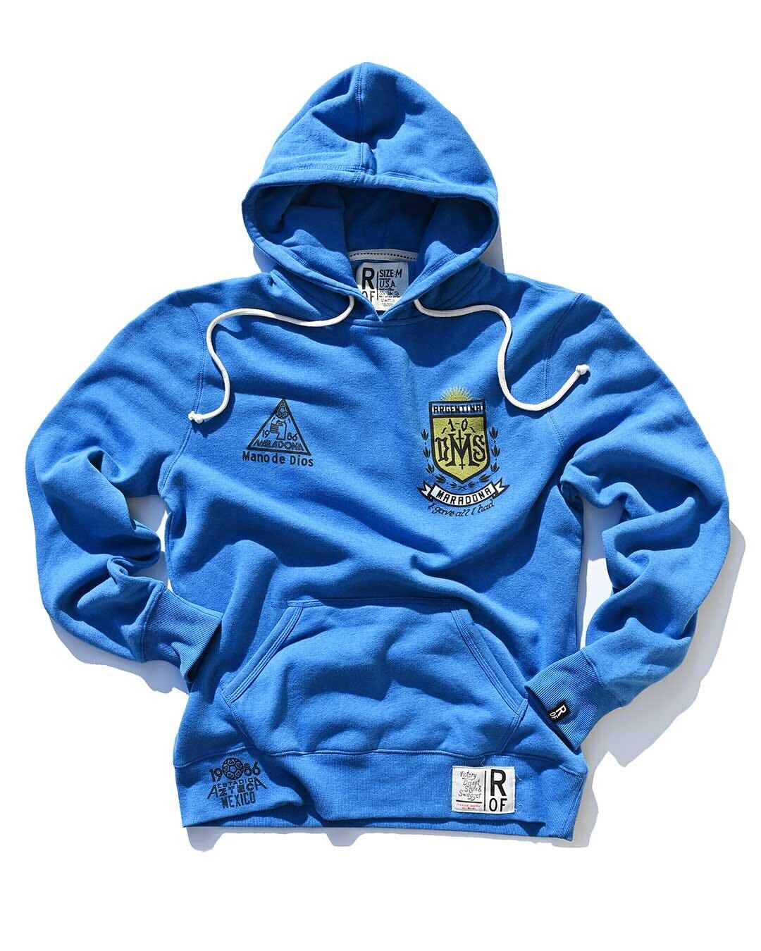 Maradona #10 Blue PO Hoody - Roots of Fight Canada