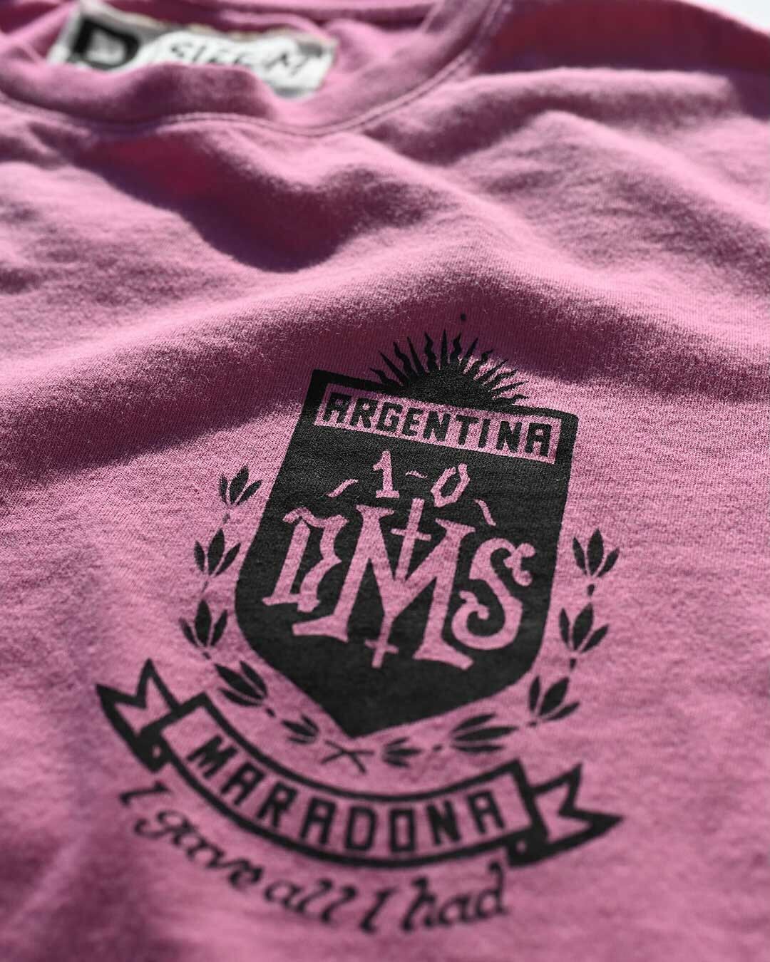 Maradona #10 Pink Tee - Roots of Fight Canada