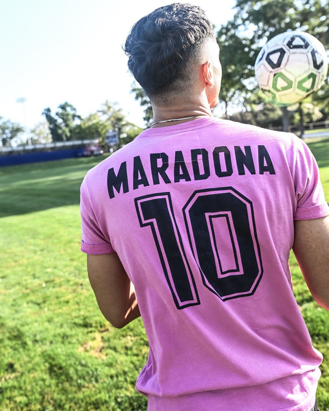 Maradona #10 Pink Tee - Roots of Fight Canada