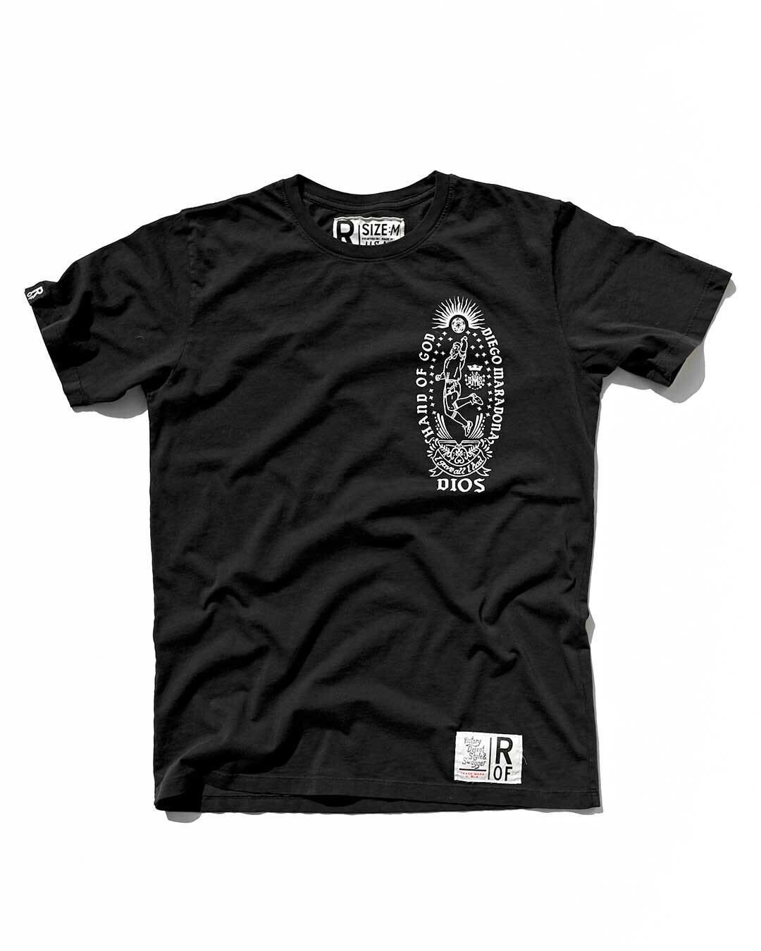 Maradona Hand of God Black Tee - Roots of Fight Canada