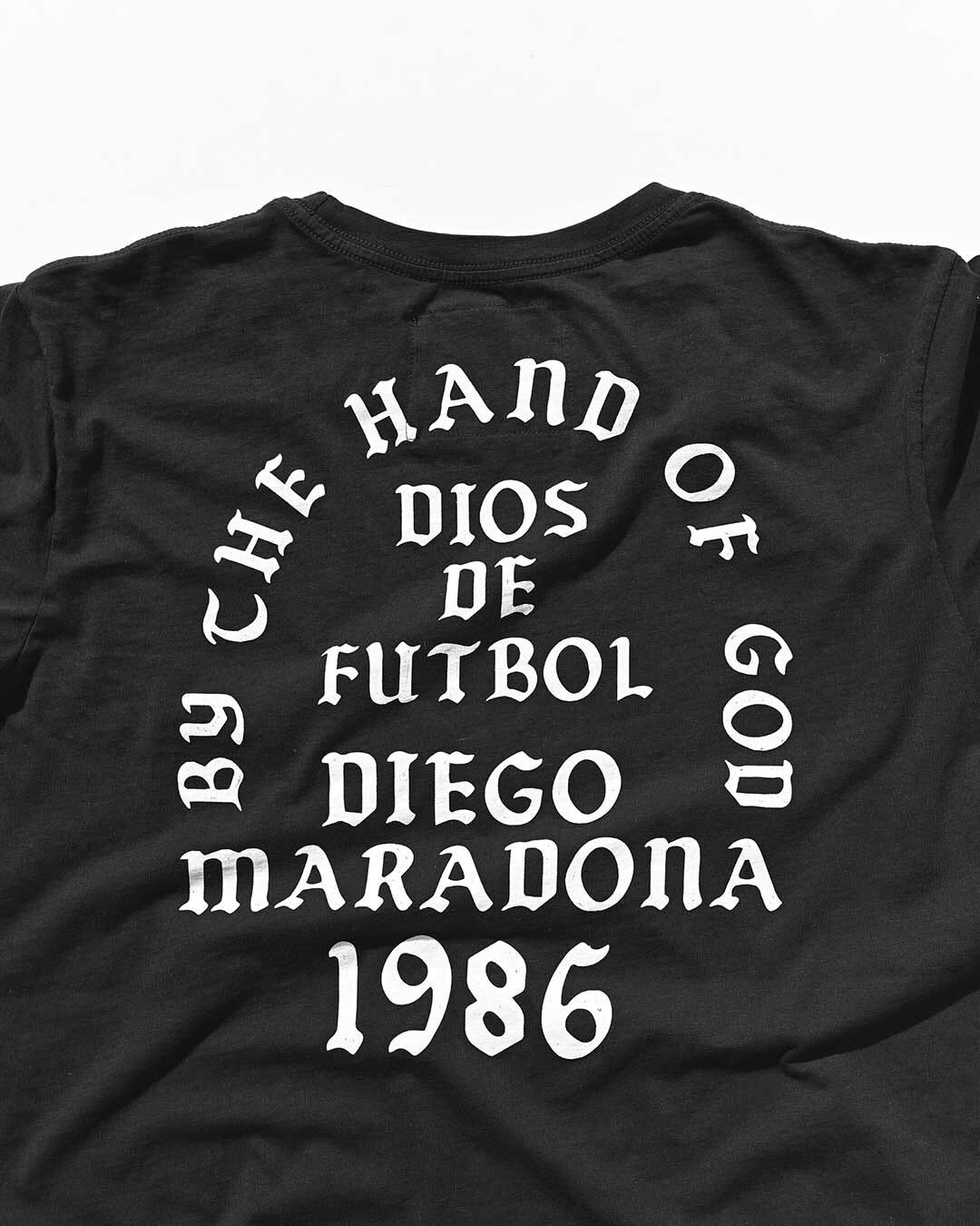 Maradona Hand of God Black Tee - Roots of Fight Canada