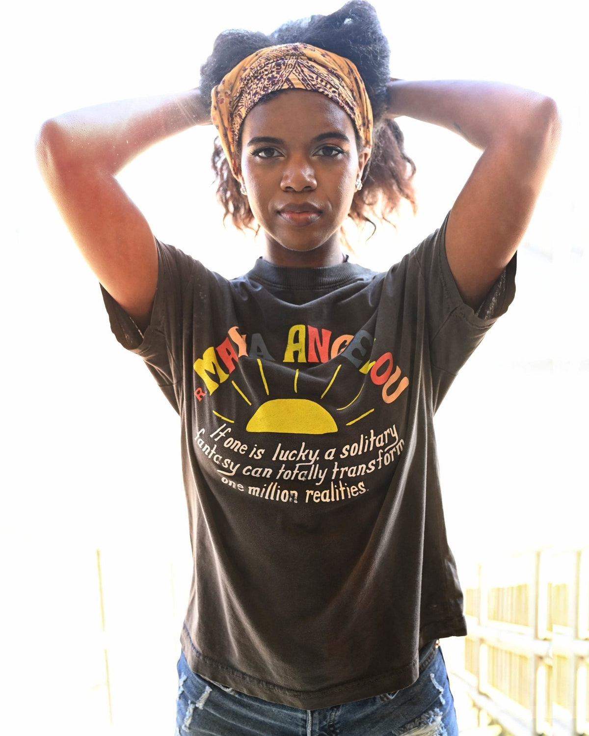 Maya Angelou Women&#39;s Black Tee - Roots of Fight Canada
