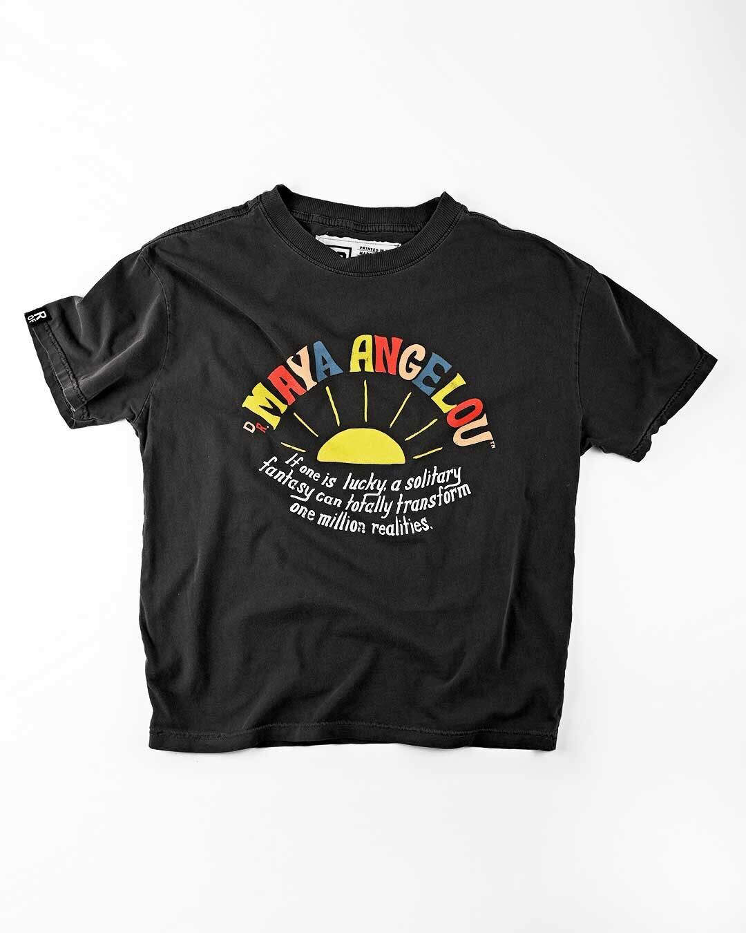 Maya Angelou Women&#39;s Black Tee - Roots of Fight Canada