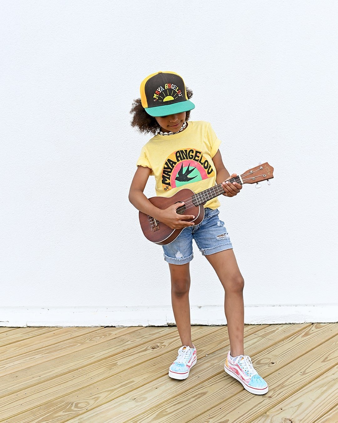 Maya Angelou Yellow Kid&#39;s Tee - Roots of Fight Canada