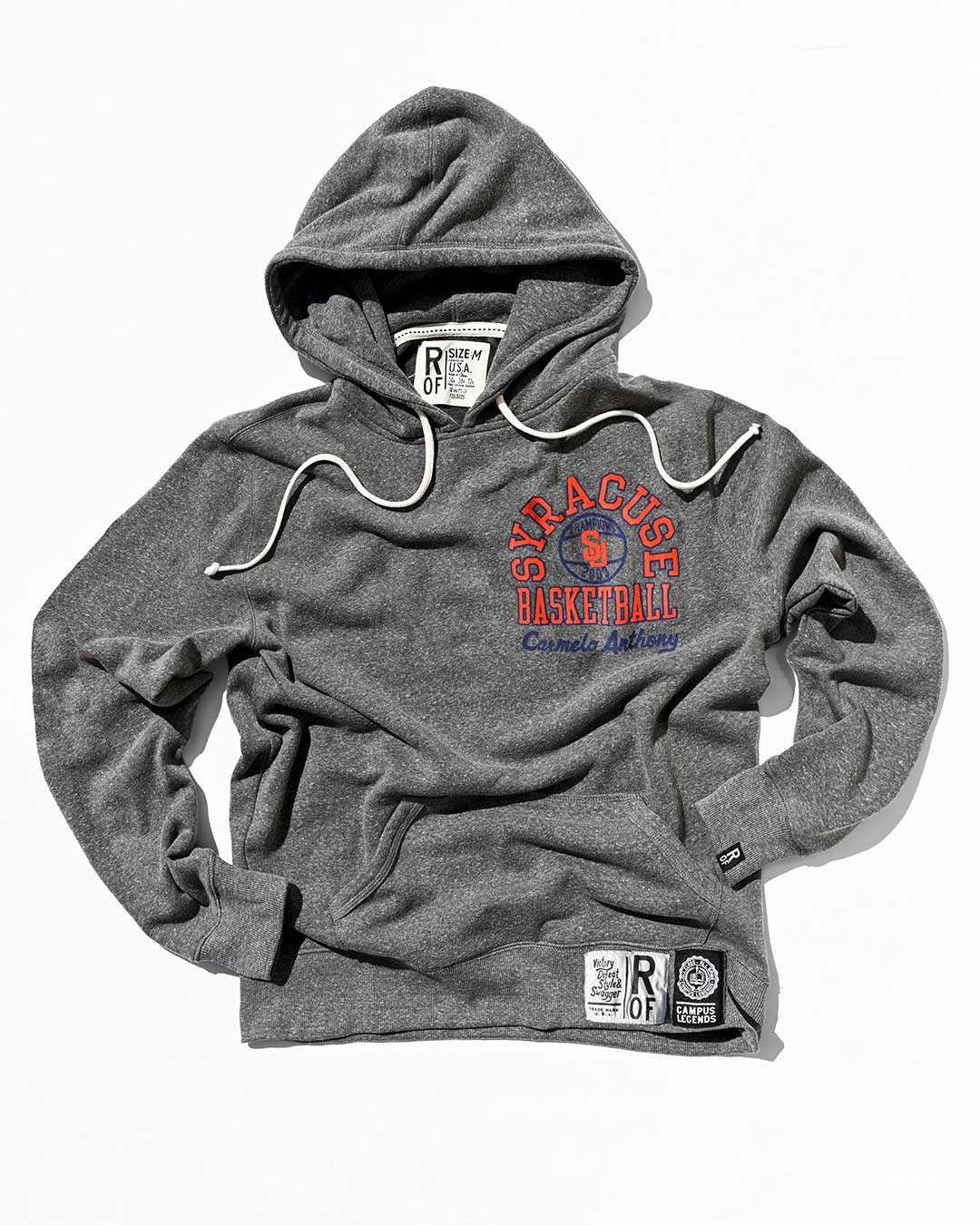 Melo Syracuse Basketball Grey PO Hoody - Roots of Fight Canada