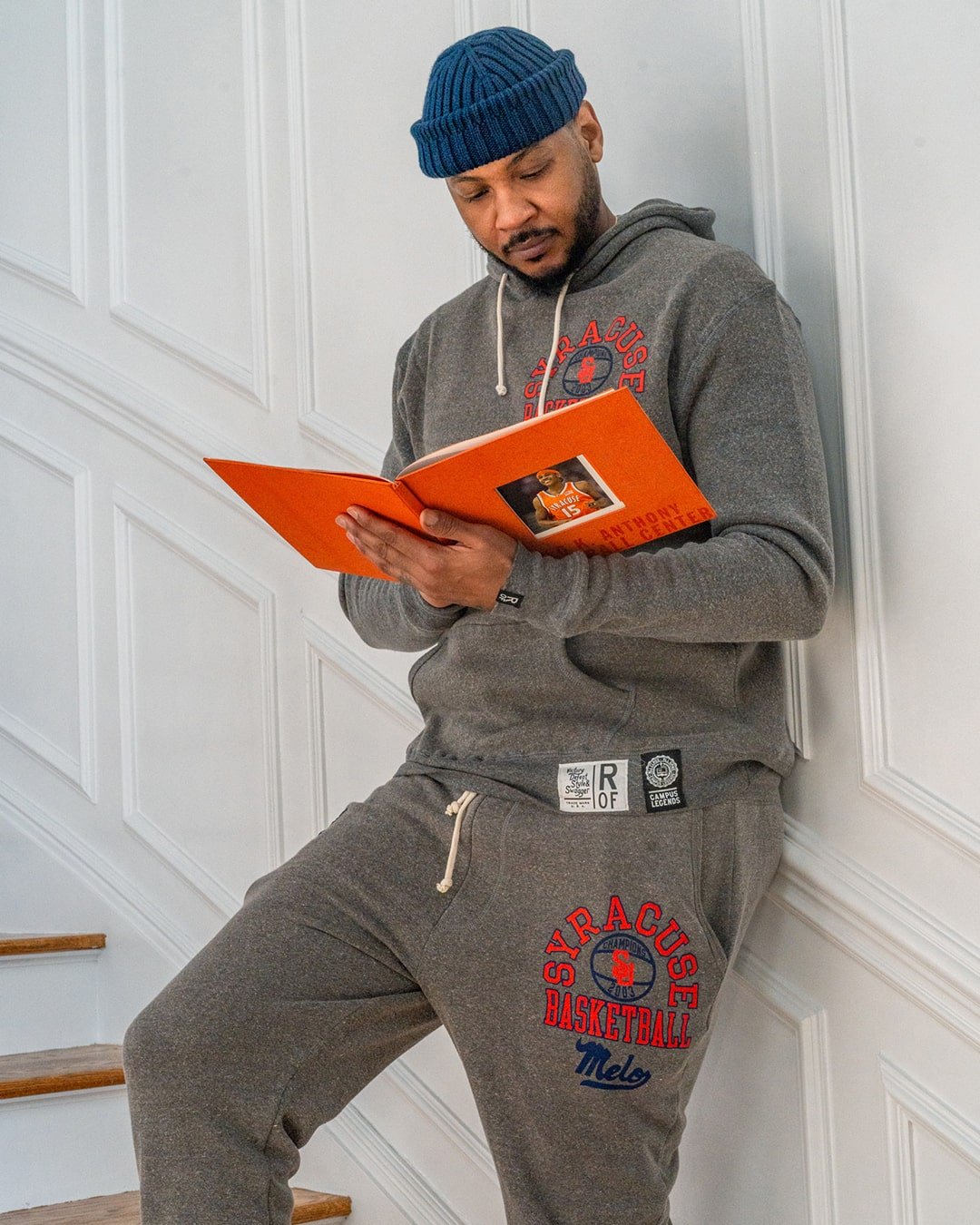 Melo Syracuse Basketball Grey PO Hoody - Roots of Fight Canada