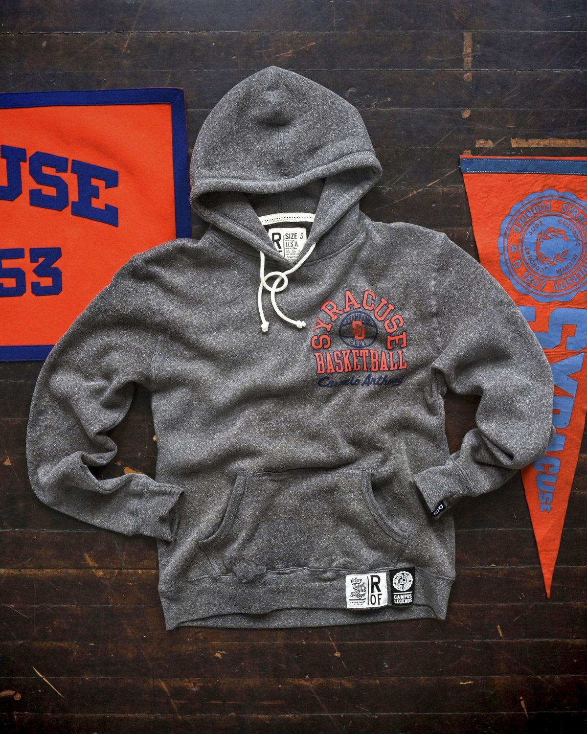 Melo Syracuse Basketball Grey PO Hoody - Roots of Fight Canada