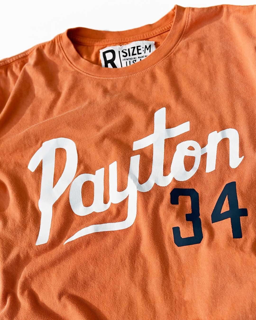 Payton Script #34 Orange Tee - Roots of Fight Canada