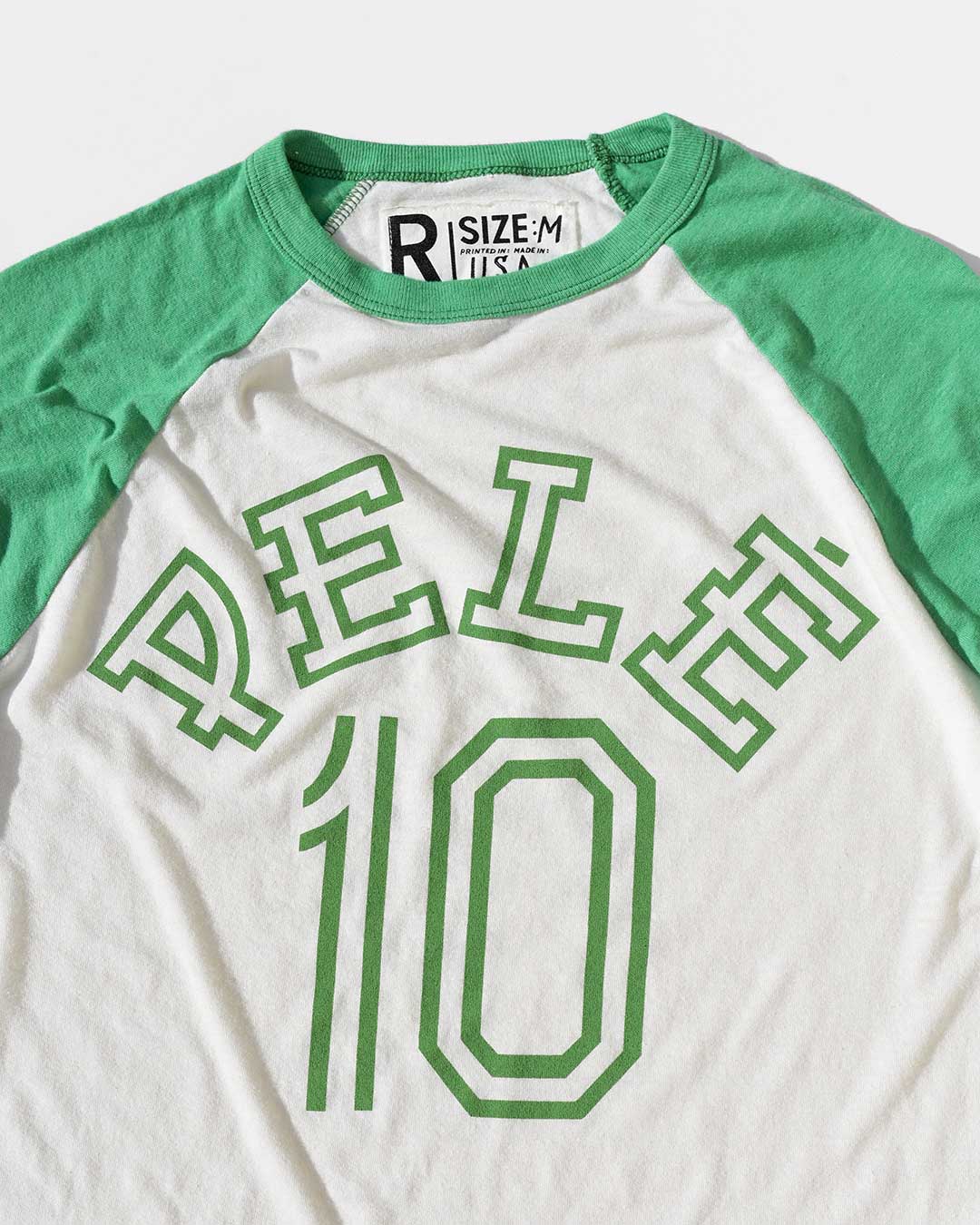 Pelé #10 Green Raglan - Roots of Fight Canada