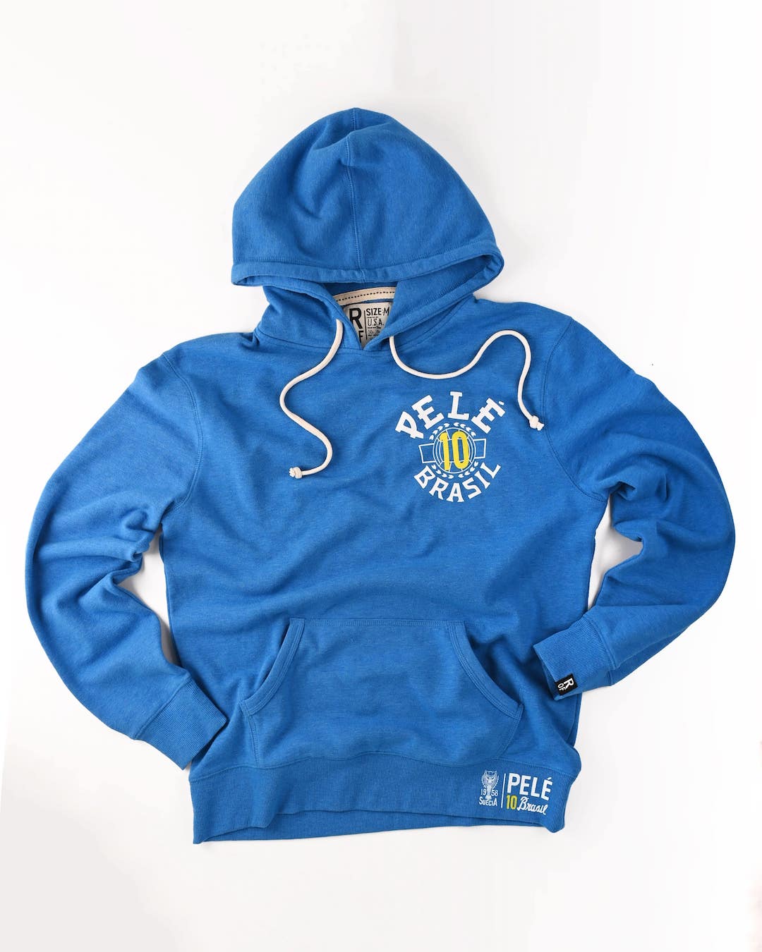 Pelé 1958 Brasil Blue PO Hoody - Roots of Fight Canada