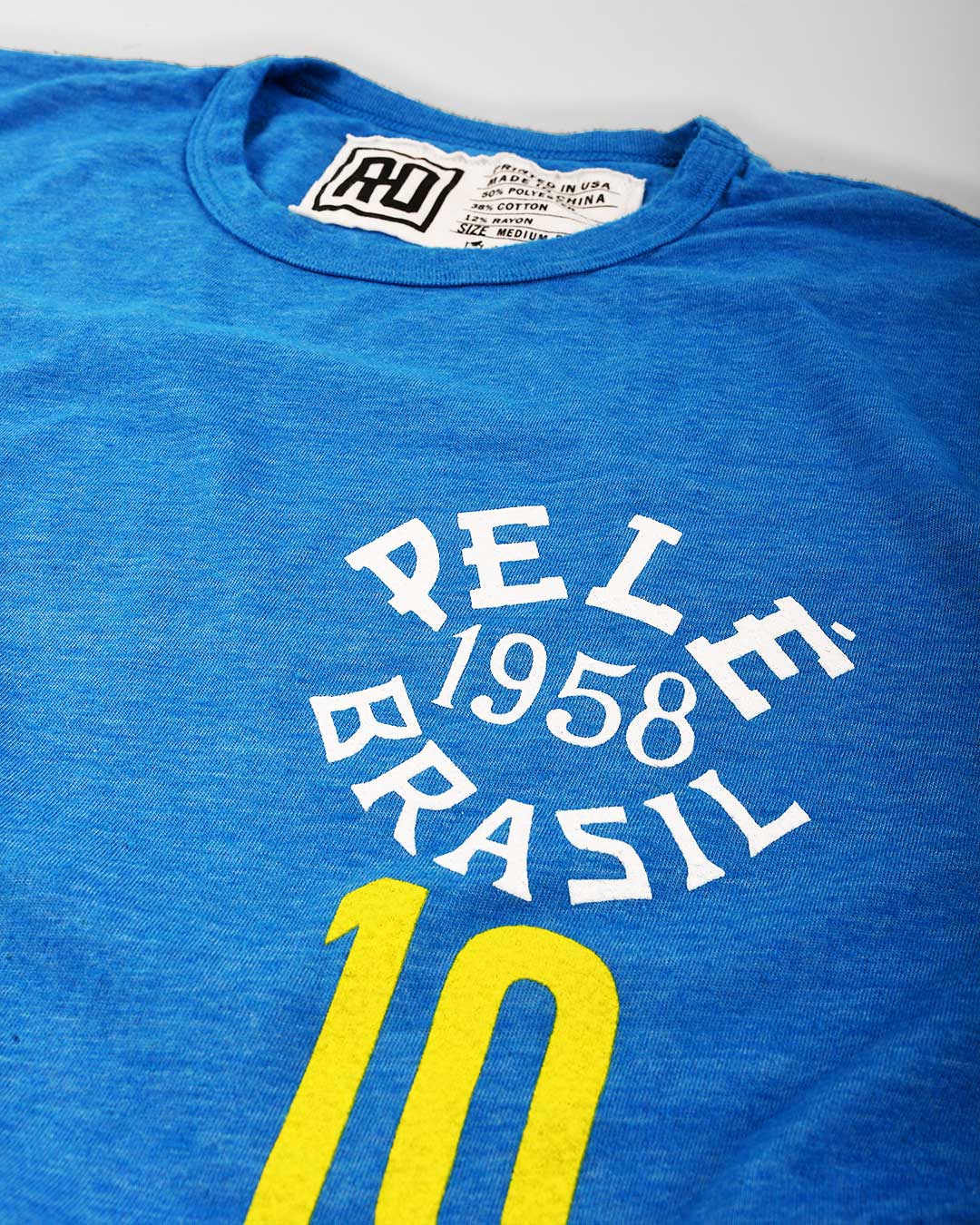 Pelé 1958 Brasil Blue Tee - Roots of Fight