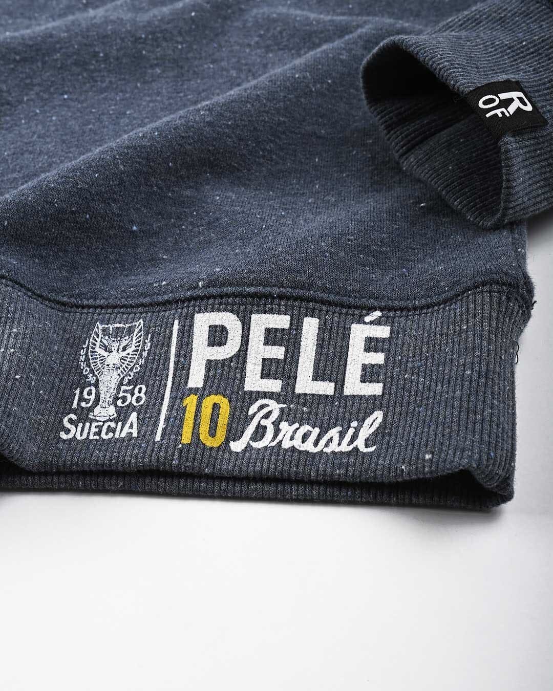 Pelé 1958 Brasil Navy Sweatshirt - Roots of Fight