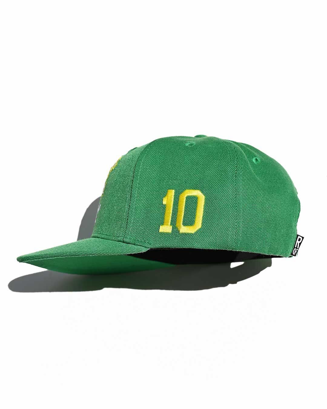 Pelé 1962 Brasil Green Snapback Hat - Roots of Fight Canada